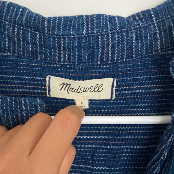 Madewell boxy navy shirt - Picture 2 of 5